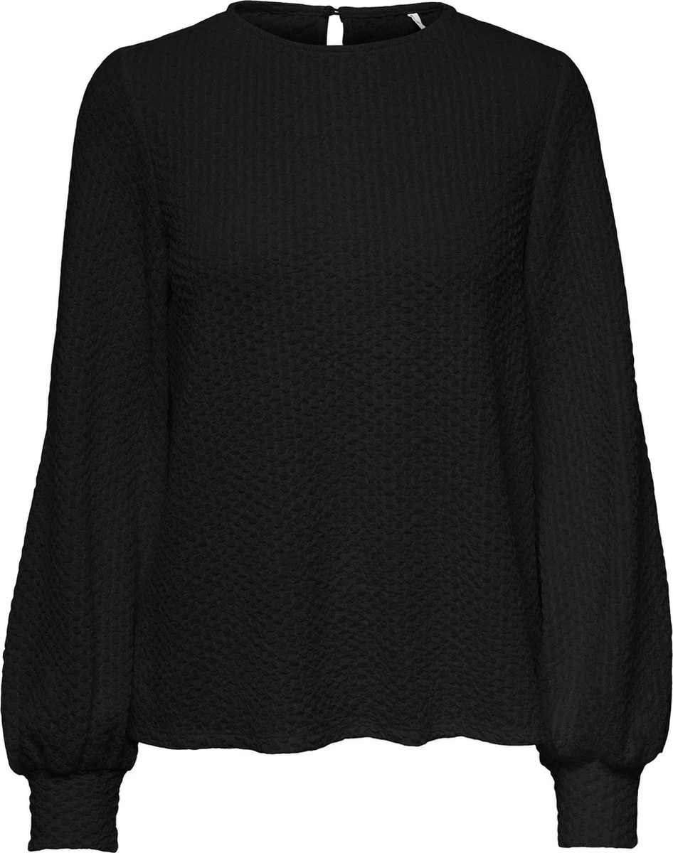 Only Blouse Onlgitta L/s Top Cuff Cs Jrs 15287195 Black Dames Maat - L 3 Only Blouse Onlgitta L/s Top Cuff Cs Jrs 15287195 Black Dames Maat - L
