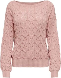 ONLY ONLBRYNN LIFE STRUCTURE L/S PUL KNT NOOS Dames Trui - Maat XS