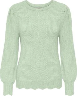 ONLY ONLFIA LS PUFF O-NECK CC KNT Dames - Maat L