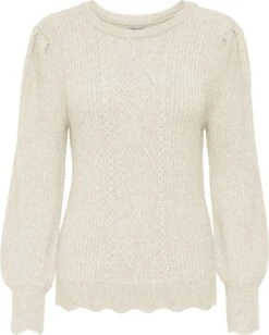 ONLY ONLFIA LS PUFF O-NECK CC KNT Dames - Maat S