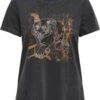 Only T-shirt Onllucy Emb T-shirt Cs Jrs 15294613 Black/tiger Emb Dames Maat - L -Only 975x1200
