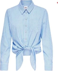 ONLY ONLLECEY LS KNOT SHIRT NOOS WVN Dames Blouse - Maat S -Only 981x1200 1
