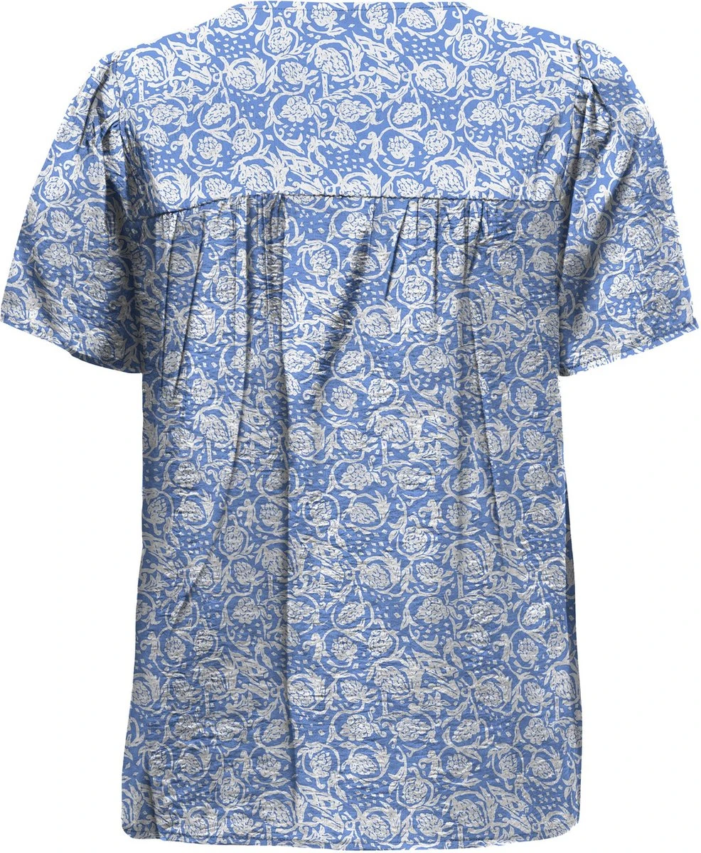 Only T-shirt Onlmargot Life S/s V-neck Top Cs Pt 15298727 Provence/boho Dames Maat - XL 4 Only T-shirt Onlmargot Life S/s V-neck Top Cs Pt 15298727 Provence/boho Dames Maat - XL - Afbeelding 2