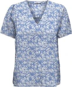 Only T-shirt Onlmargot Life S/s V-neck Top Cs Pt 15298727 Provence/boho Dames Maat - XL