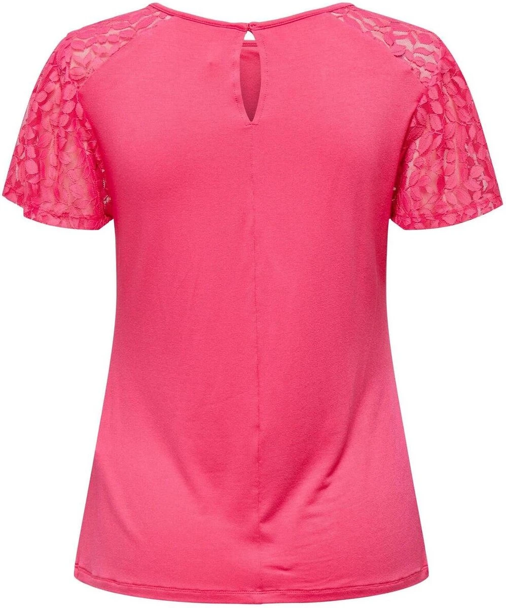 Only T-shirt Onlkanye S/s Lace Mix Top Jrs 15287119 Camellia Rose Dames Maat - XL 4 Only T-shirt Onlkanye S/s Lace Mix Top Jrs 15287119 Camellia Rose Dames Maat - XL - Afbeelding 2